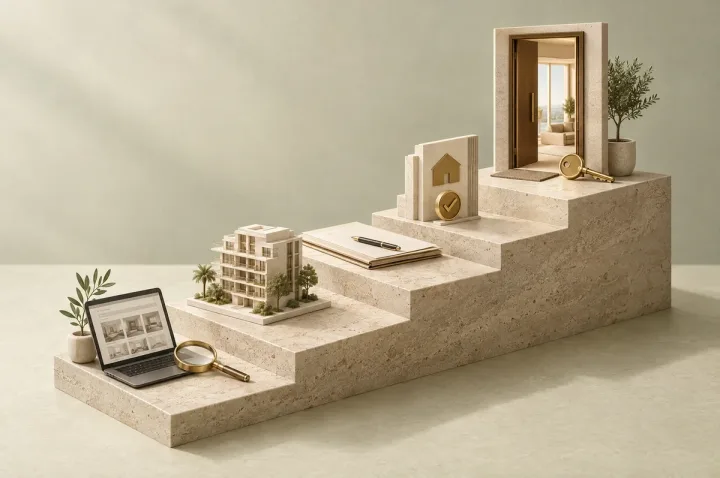 A step-by-step guide to buying a property: from searching to receiving the key